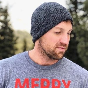 NEW Men's or Unisex Knit Beanies Charcoal